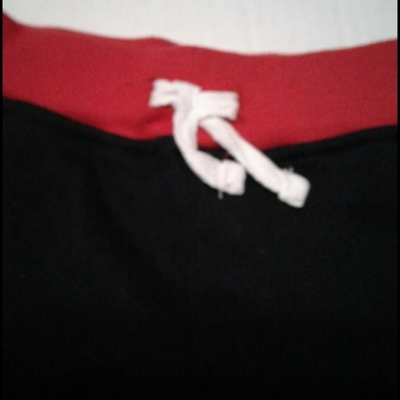 Disney Bottoms Disney Mickey Black Red Sporty Athleisure Boys